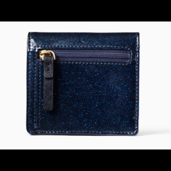 BNWT Kate Spade Mavis Street Amy Blue Glitter Crossbody & Wallet SET! - Picture 12 of 15